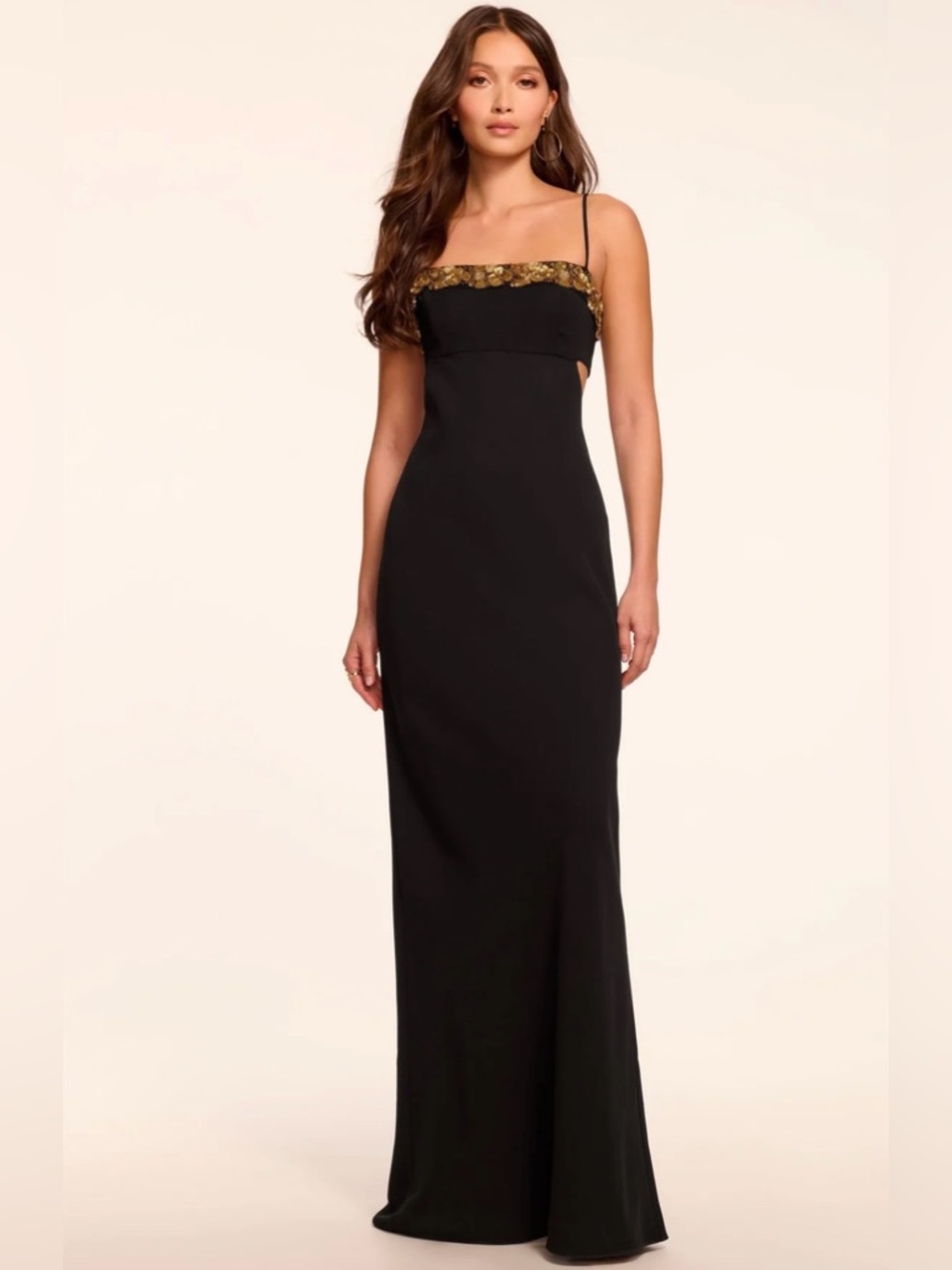 Helen Floral Embellished Sleeveless Gown NWT (Originally $695)